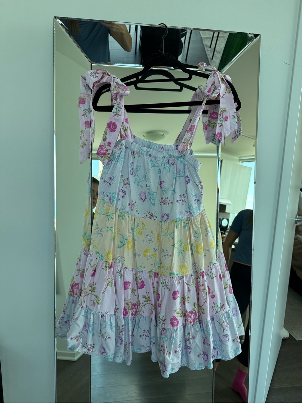 LoveShackFancy x Target - Jeanne Tie Strap Floral Tiered Dress